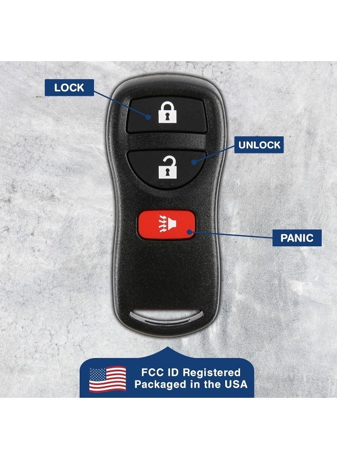 Keyless Entry Remote Control Car Key Fob Pack