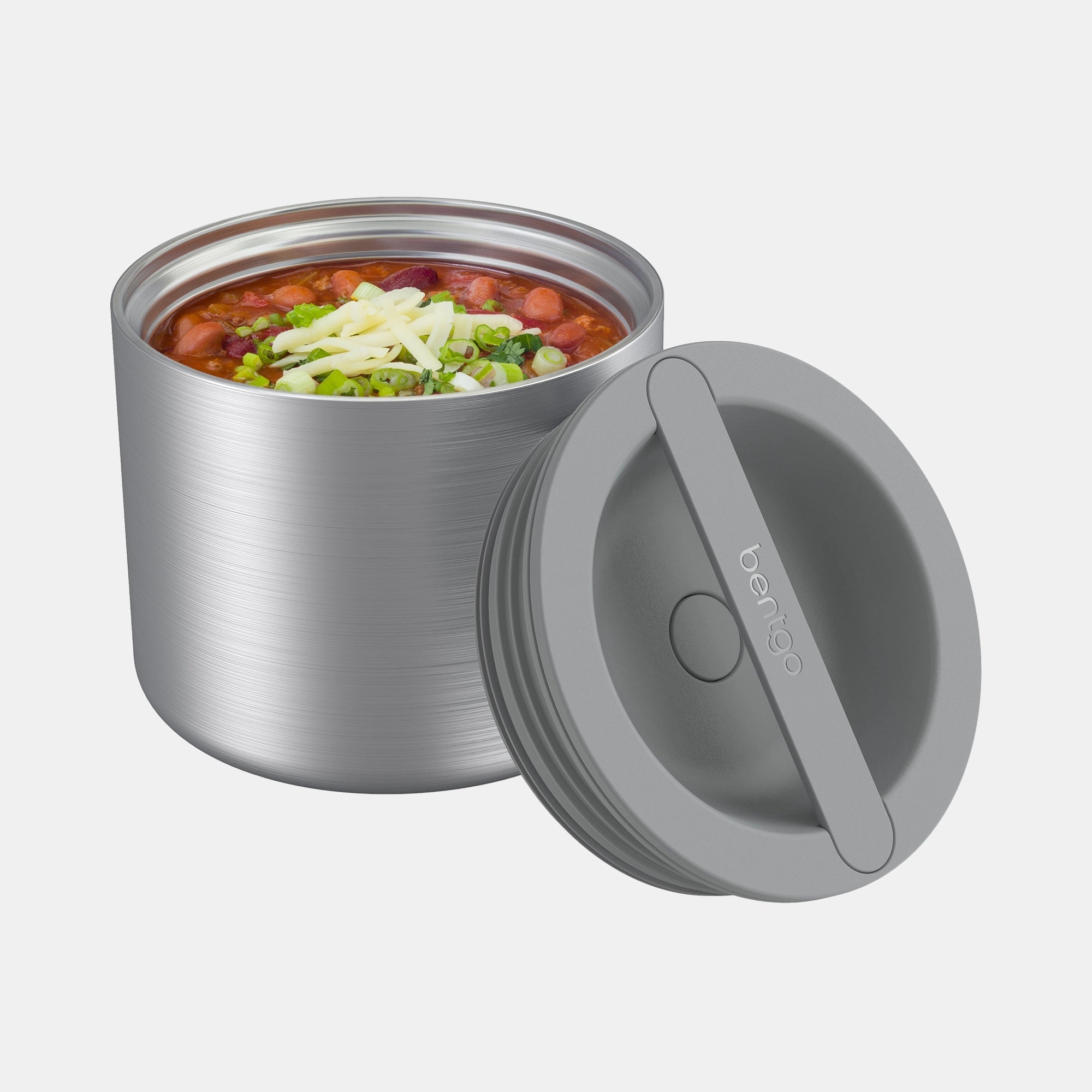 Stainless Steel Insulated Food Lunch Box - Carbon Black 2.4 cups / 19 oz / 560 ml