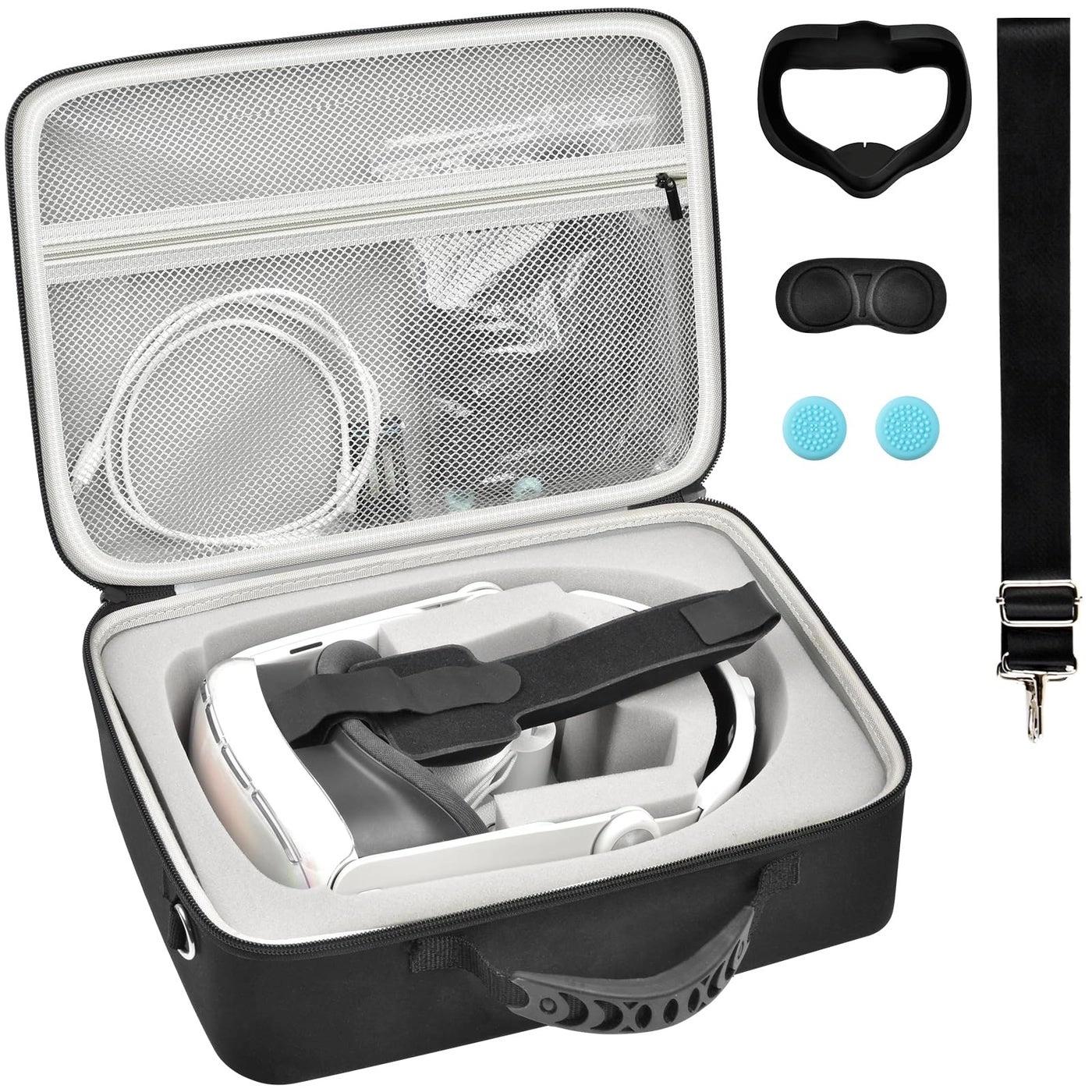 PAIYULE Carrying Case - Meta Quest 3/3s Oculus Quest 2 14*9.5*5inches Bundle