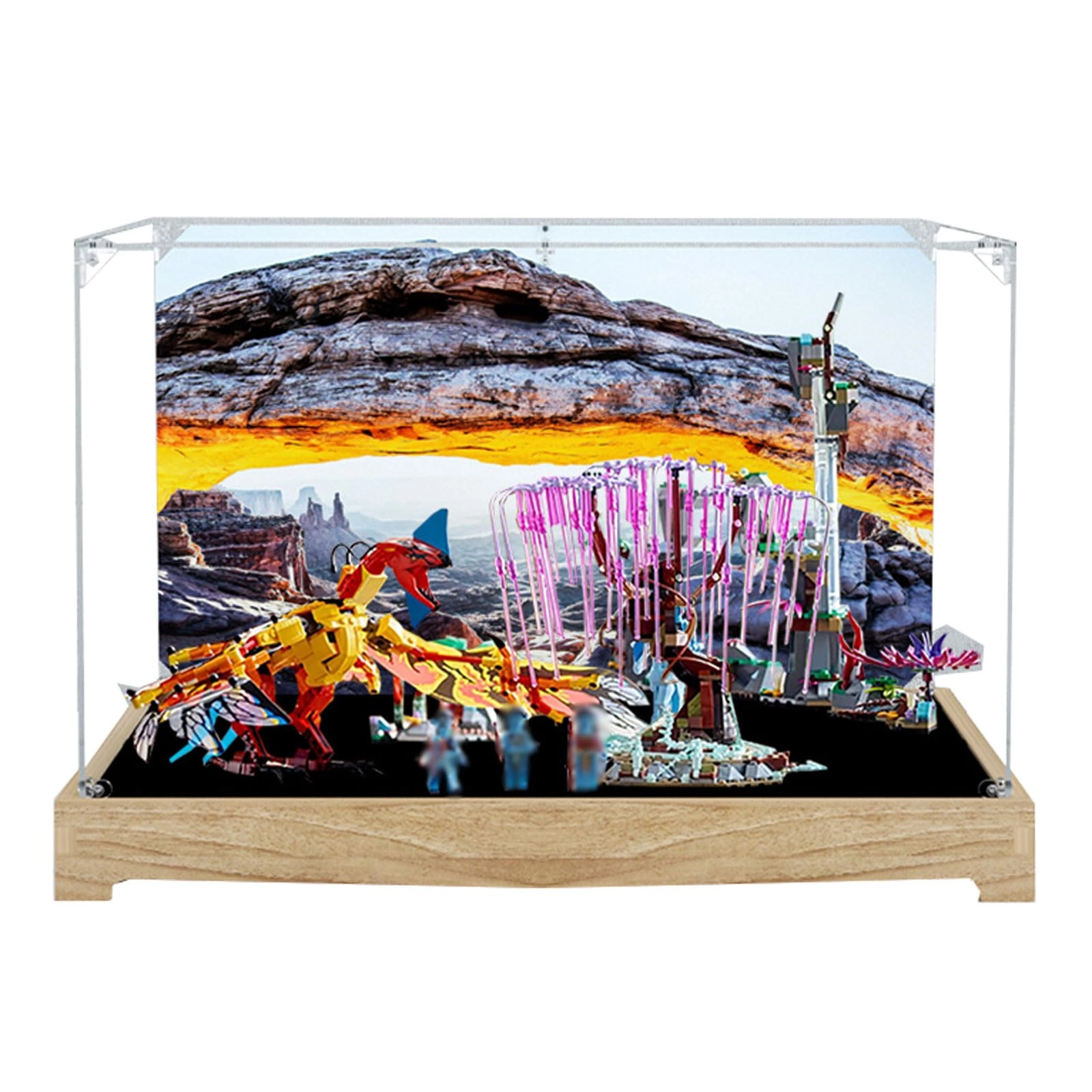 TIANQING Acrylic Display Case for Lego 75574 - 50*40*30 cm 2MM/3MM