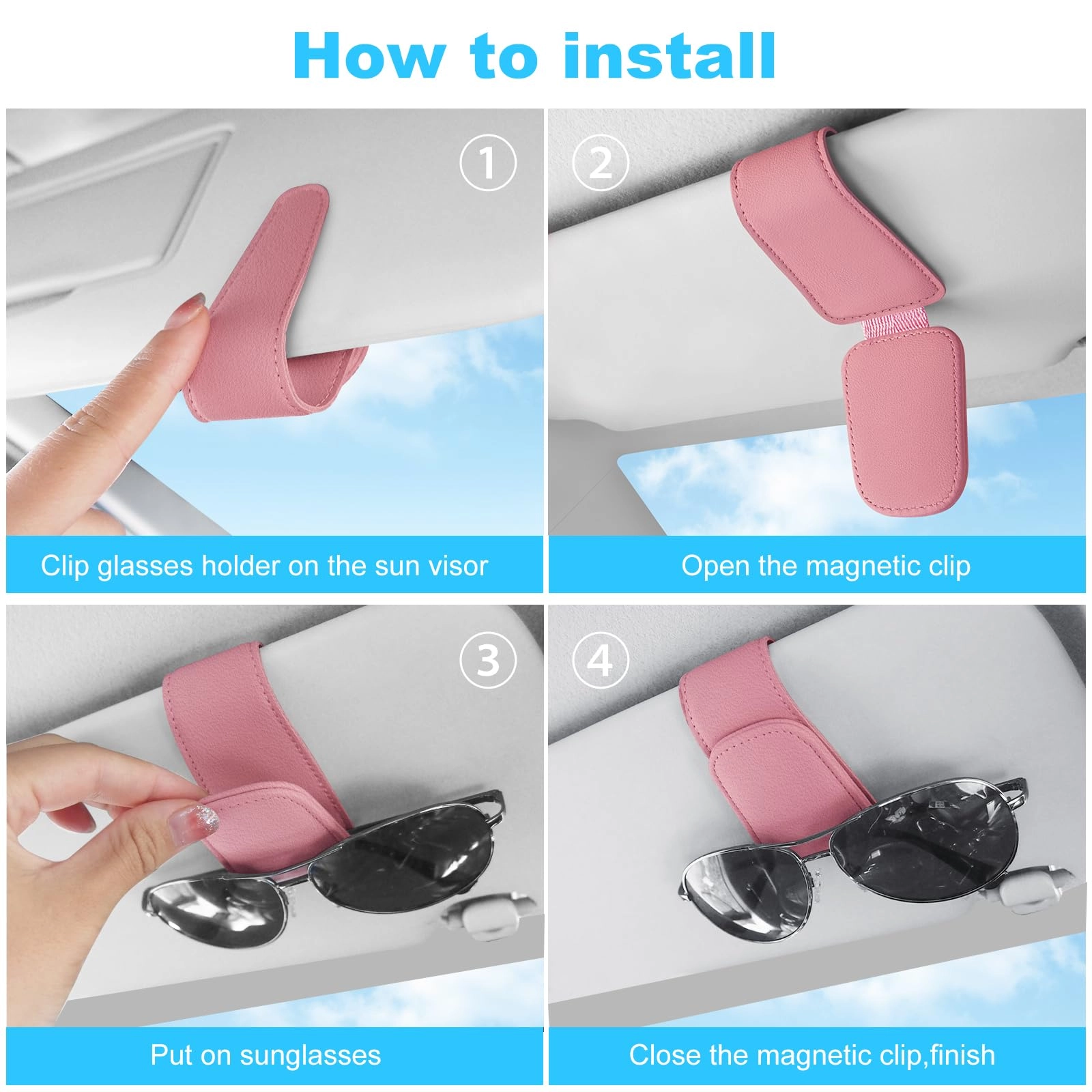 Sunglasses Holders for Car Visor