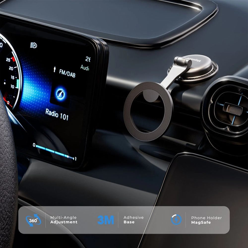 Road Magnetic Versatile Mount - MagSafe 360° Rotation Black