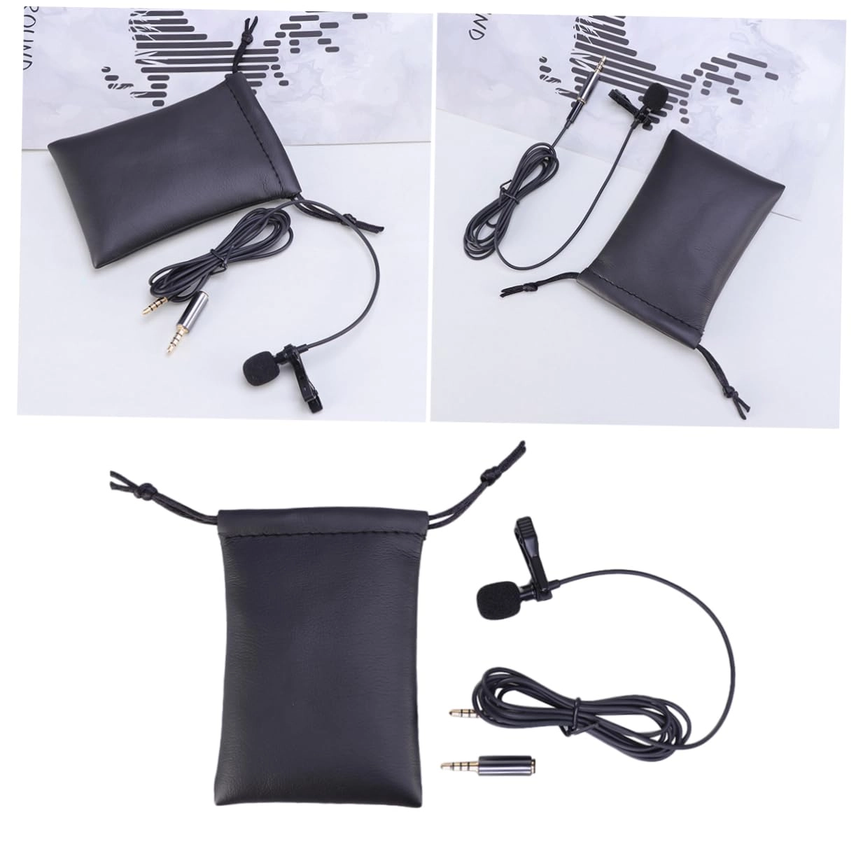 Veemoon Lavalier Lapel Microphone Wireless Microphone