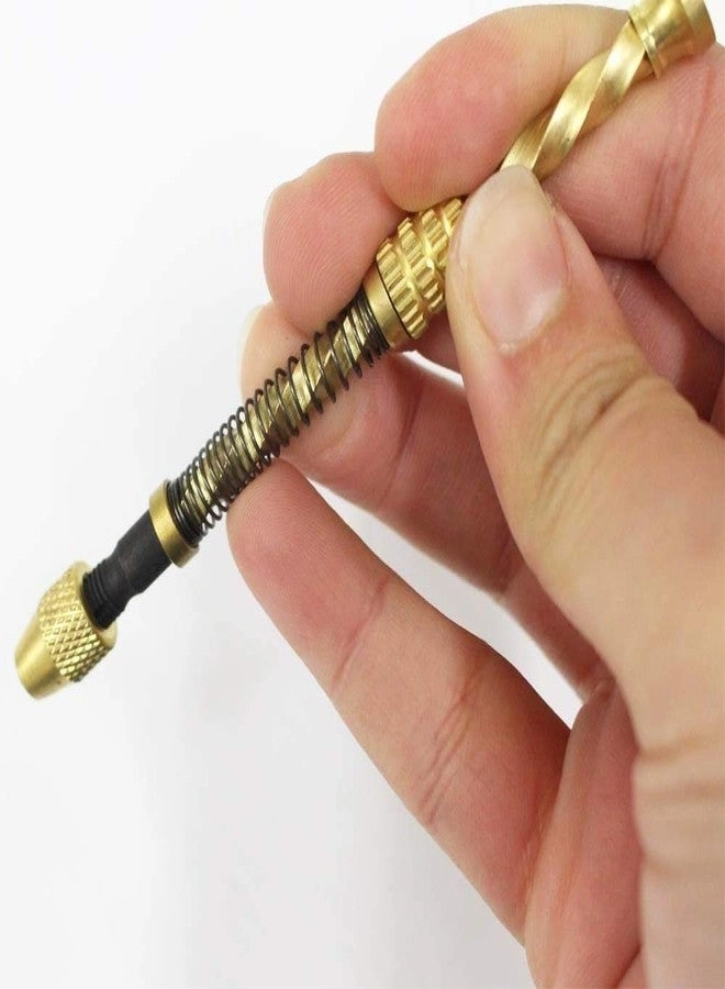 Mini Spiral Hand Drill - Twist Drill Bits 22 Pieces