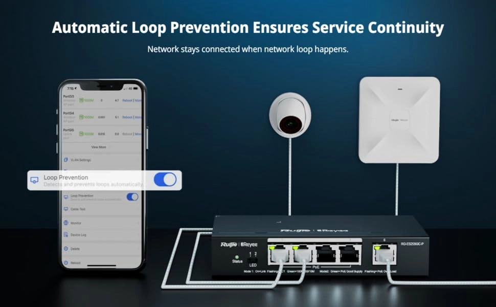 RG-ES226GC-P - 24-ports