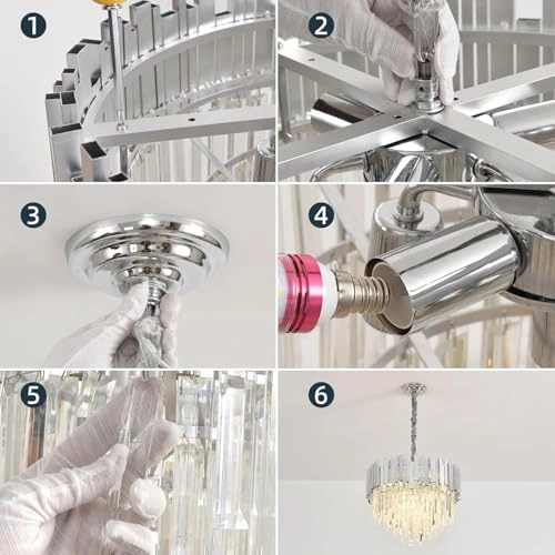 Crystal Chandeliers - Dimmable