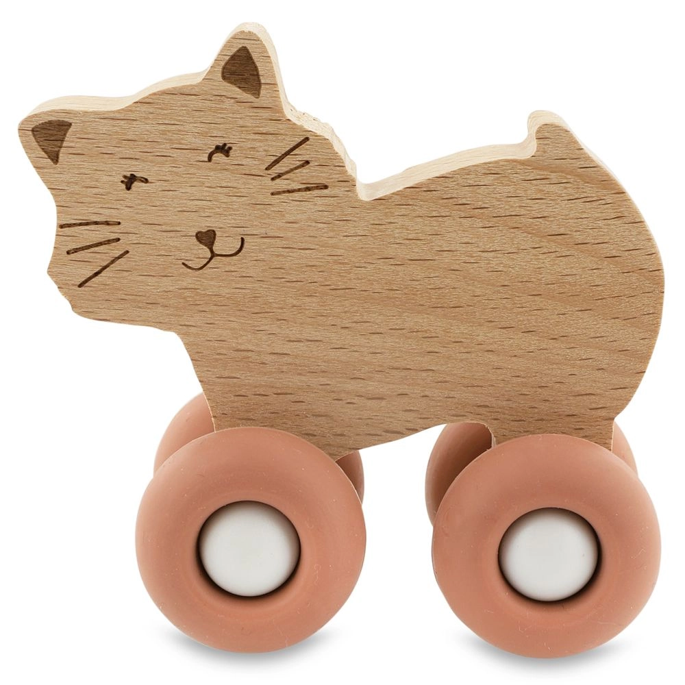 TRIXIE Wooden Animal Cars - Suitable for 10 months & above