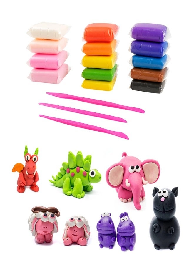 Super Light Air Clay - Non-Toxic Sculpting Tools 72pcs.