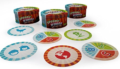 Speedy Words - English, French, German, Italian, Spanish 5 Years to 99 Years 60 round cards