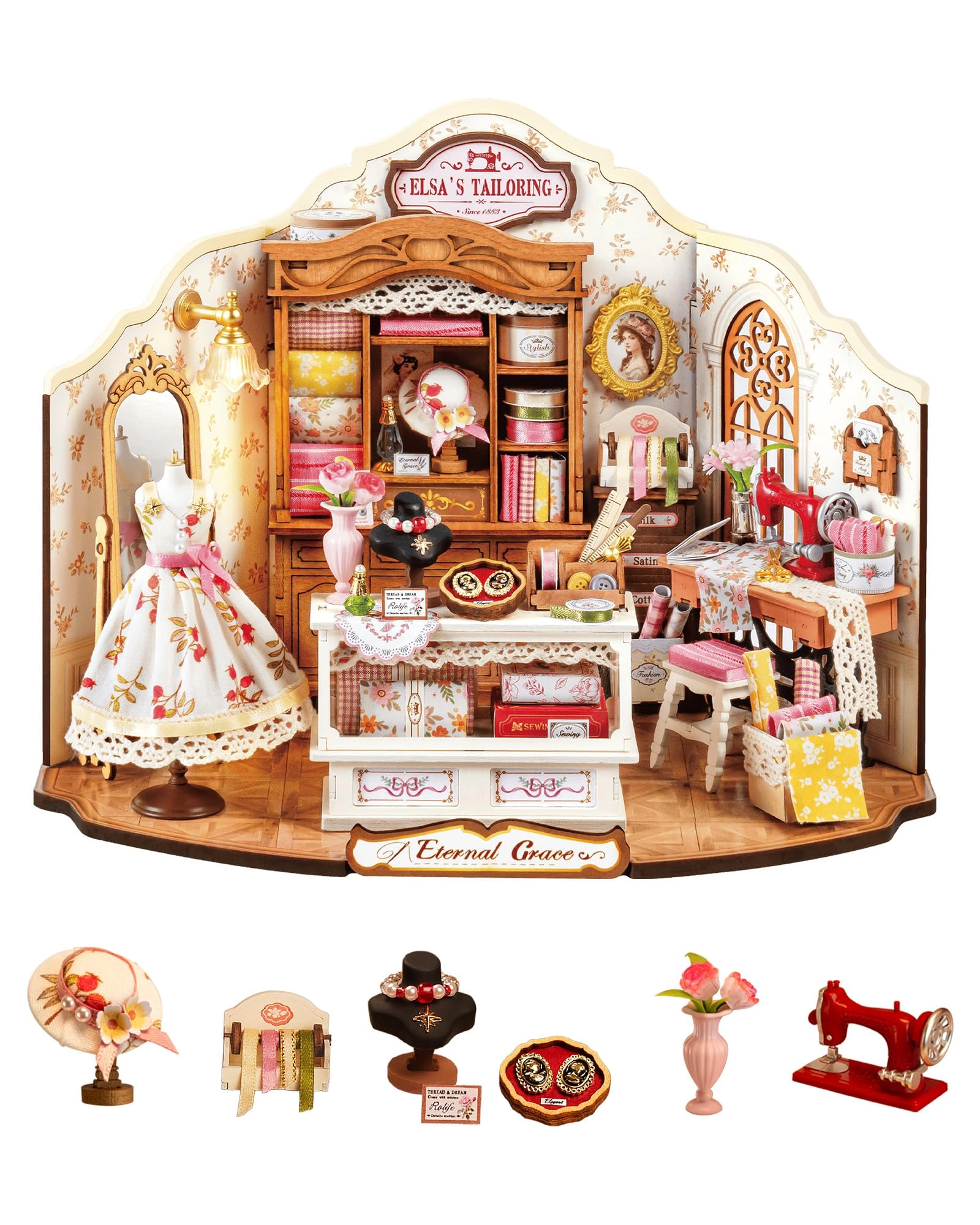 Rolife Elsa's Tailoring - DIY Miniature House Kit