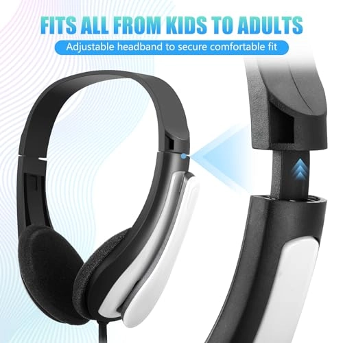 20 Pack Bulk Classroom Headphones Wired Headphone