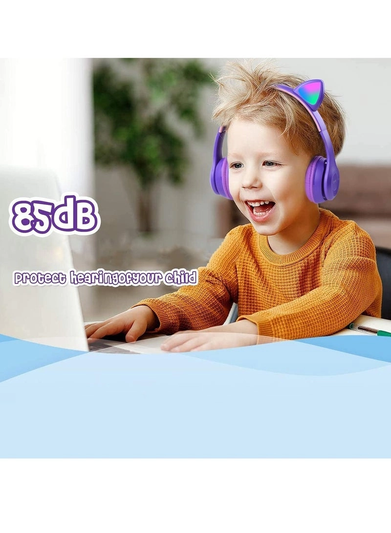 Cat Ear LED Wireless Headphone