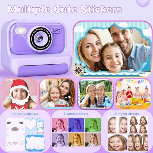 CA-01 - 2.4-inch Screen Instant Print Purple
