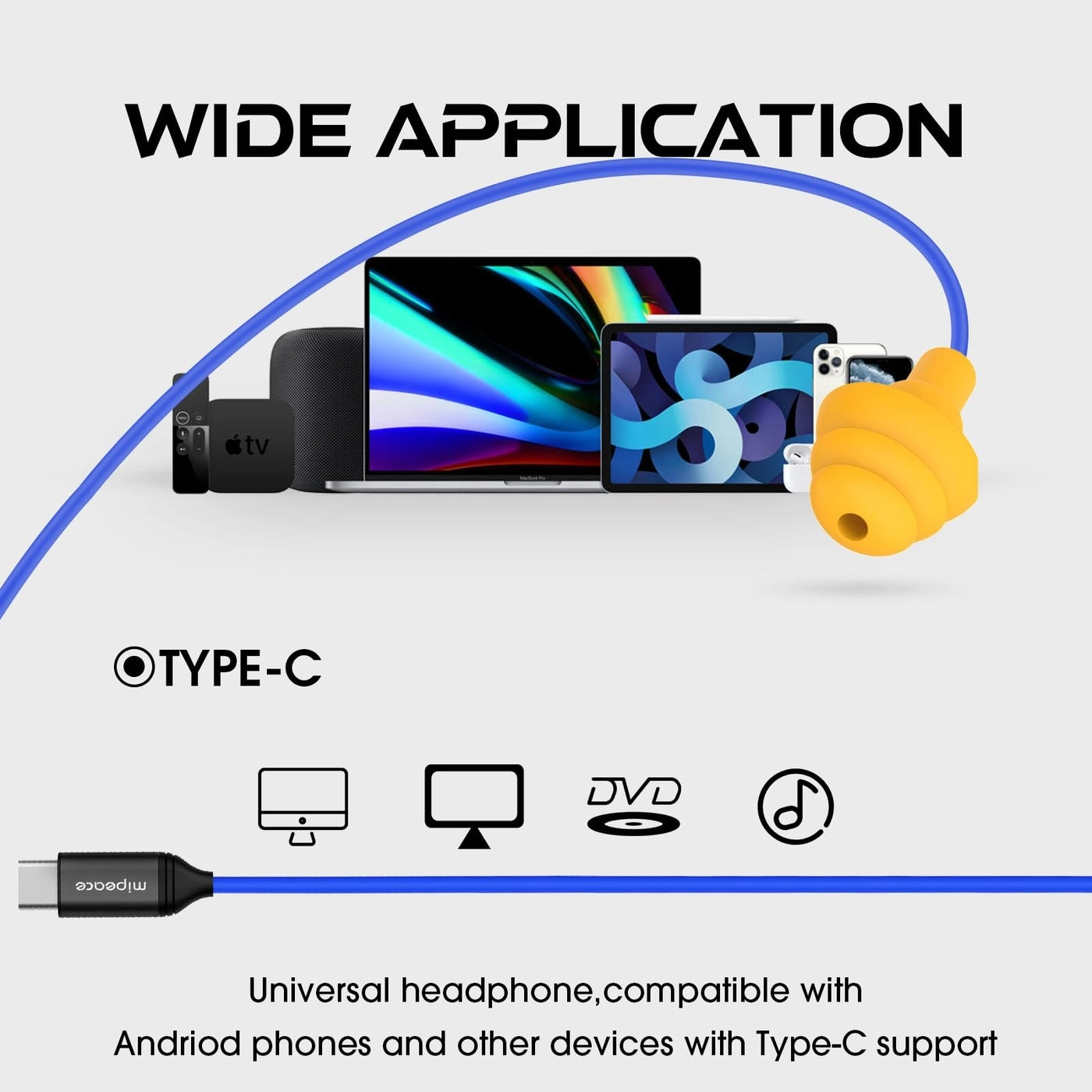 Ear Plug Headphones - Type-C In Ear