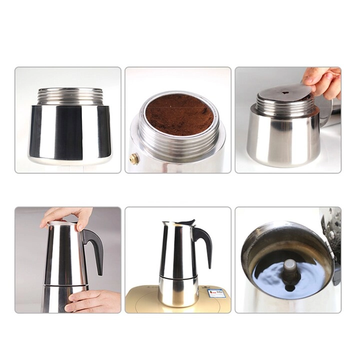 3-Cup Aluminum Espresso Percolator