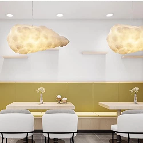 3D Cloud Pendant Light - 3 Lightings E27 White