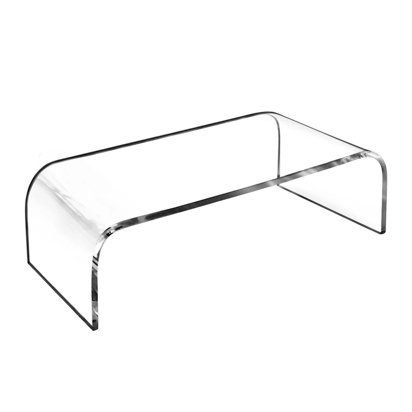 AMT Acrylic Monitor Stand - 50Pound Capacity Clear Shelf