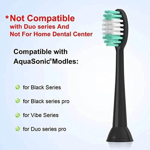 Replacement Toothbrush Heads - 10 Pack Soft Compatible with AquaSonic
