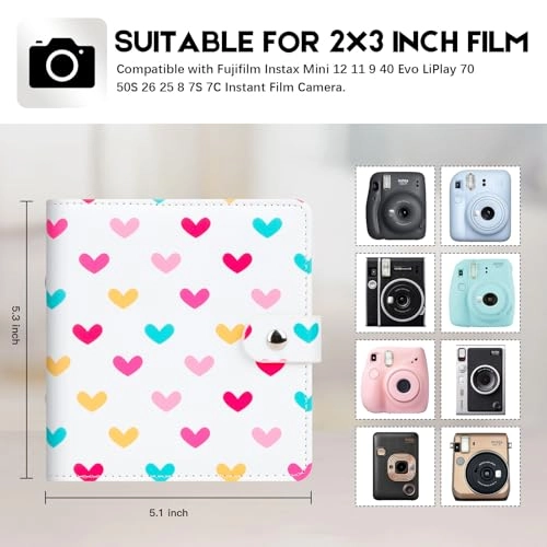 2x3" 112 Pockets Leather Photo Album