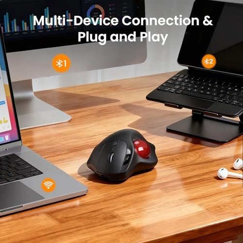 Trackball Mouse - Bluetooth USB