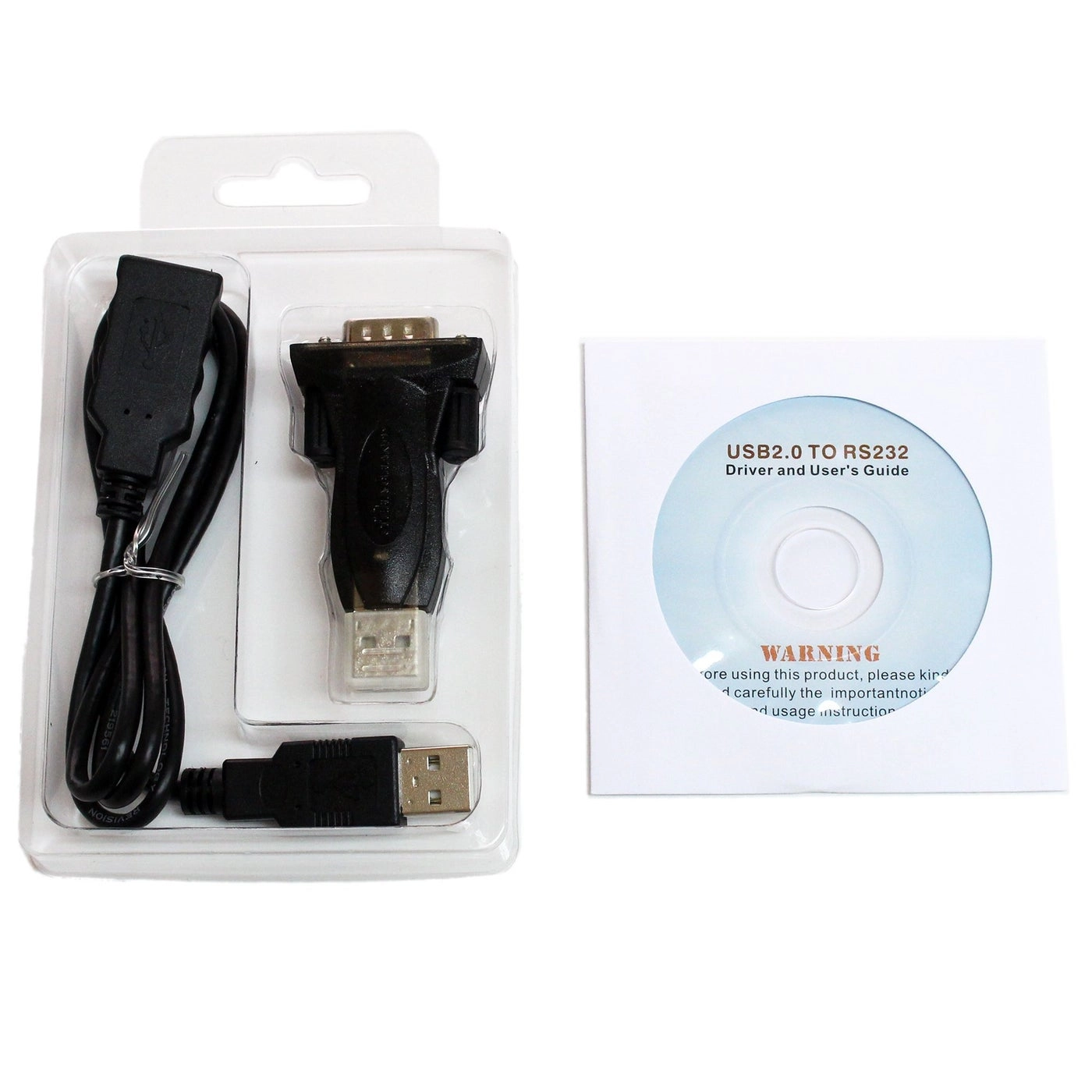 USB 2.0 to RS232 Serial DB9 Adapter - FTDI Chipset Windows Compatible