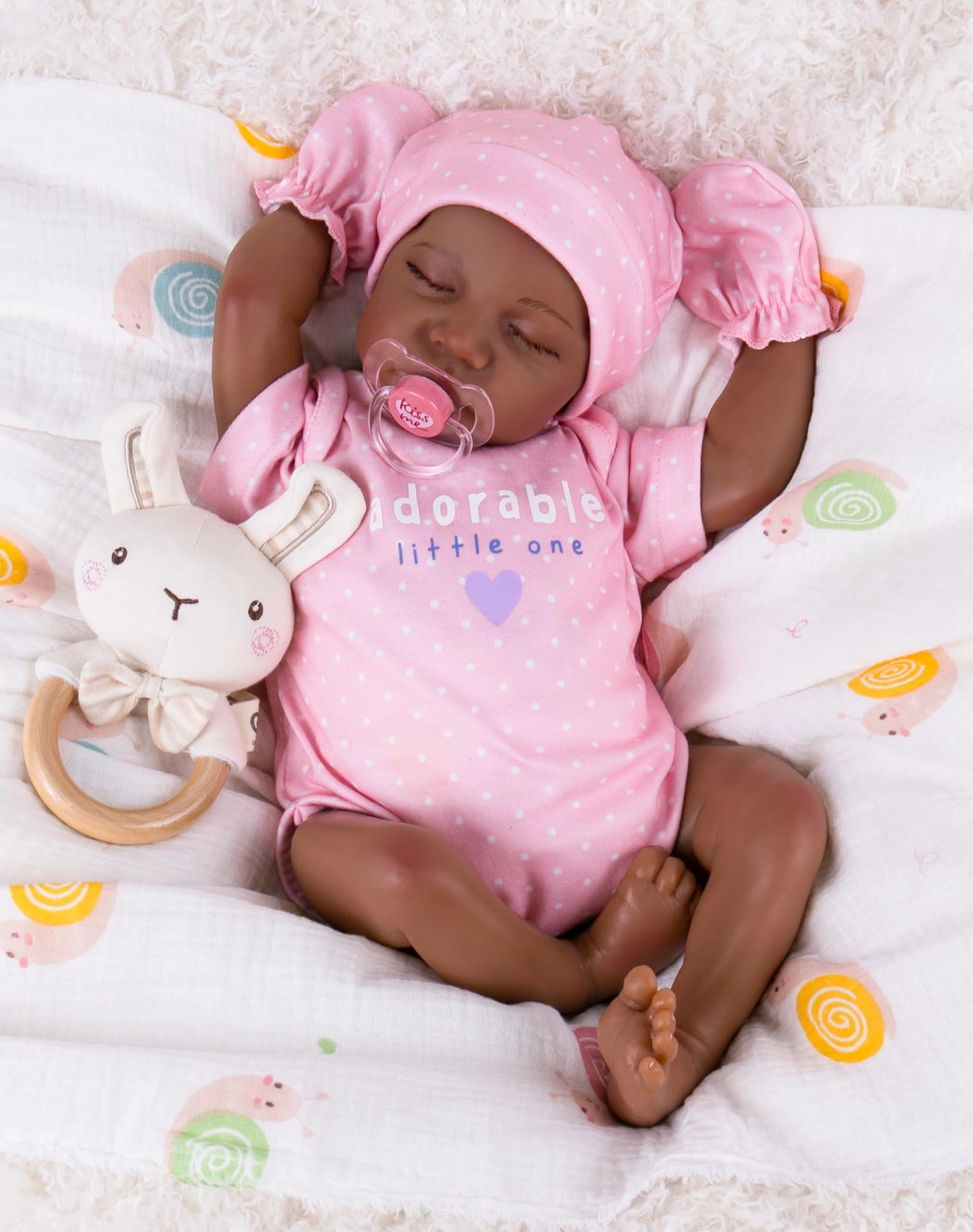 Aori Reborn Baby Doll - 18-inch Black Ages 3+