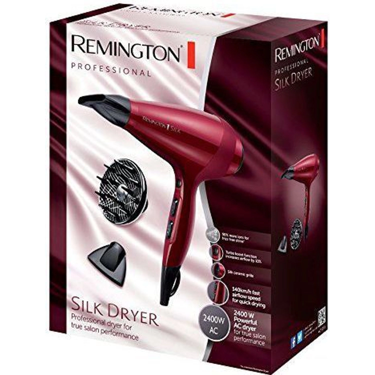 Silk Hair Dryer AC9096 - 2400W AC motor