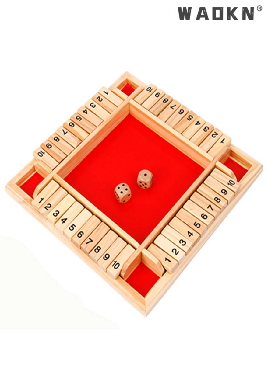 Shut The Box - Wooden Dice Game