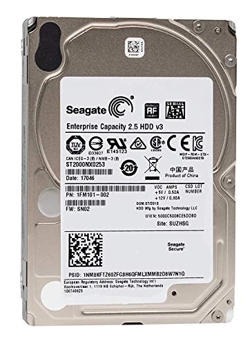 Enterprise Capacity 2.5" 7200rpm 128MB SAS 12Gb/s (ST2000NX0433) - 2TB