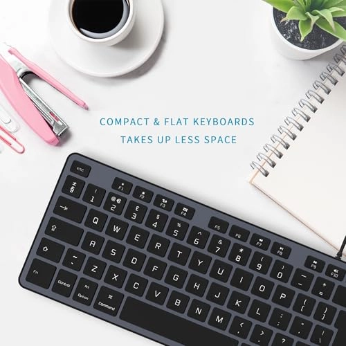 Slim USB Wired Keyboard - UK Wired