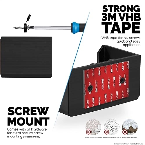 Screwless Wall Mount - compatible with NETGEAR Nighthawk Whole Home Mesh WiFi 6 System (MK62) - AX1800 model only