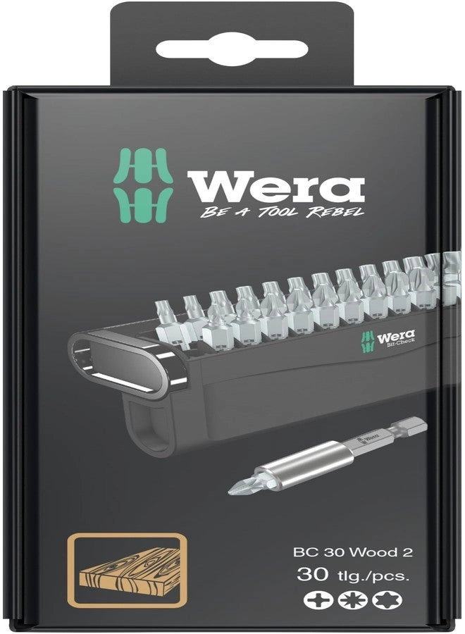 Wera BIT-CHECK 30 - WOOD 30 PIECES