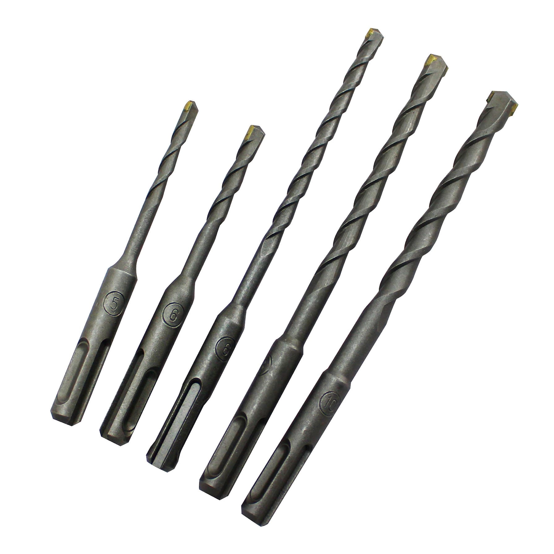 Own Buy SDS Plus Masonry Drill Bit Set - Tungsten carbide tip 5 piece(s) 5mm 6mm 8mm 10mm