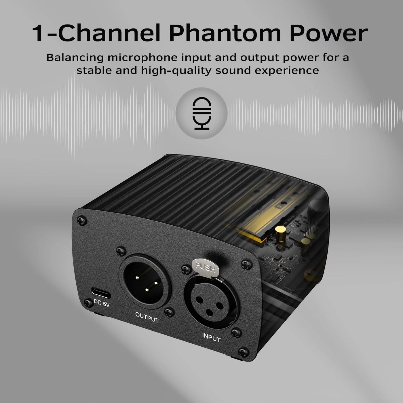 48V Phantom Power XLR+USB Microphone