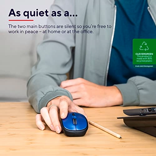 Yvi+ Silent Wireless Mouse - Radio Frequency