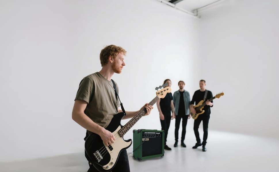 Electric Bass Guitar Amplifier - 20W Portable Orange