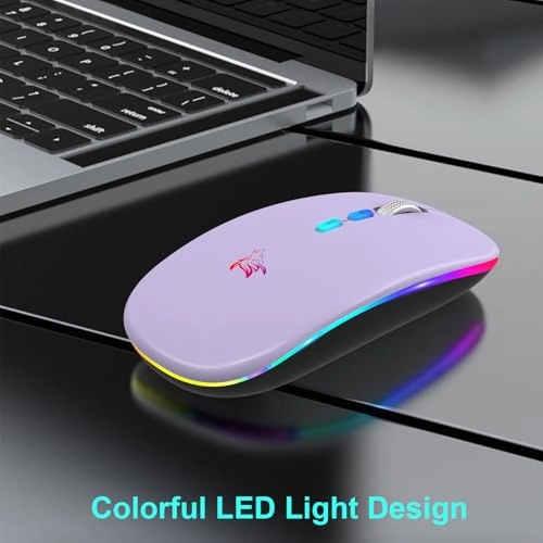 LED Slim Rechargeable Mouse - Wireless
