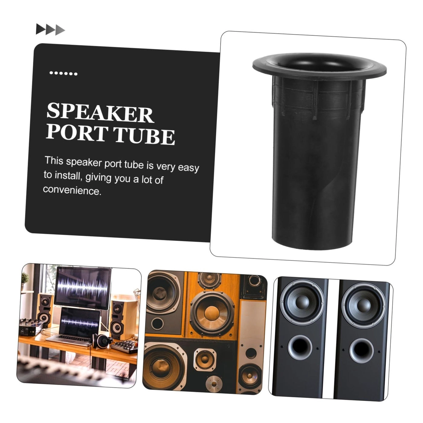 Subwoofer Port Tube - 12Pcs 4 Inch Plastic