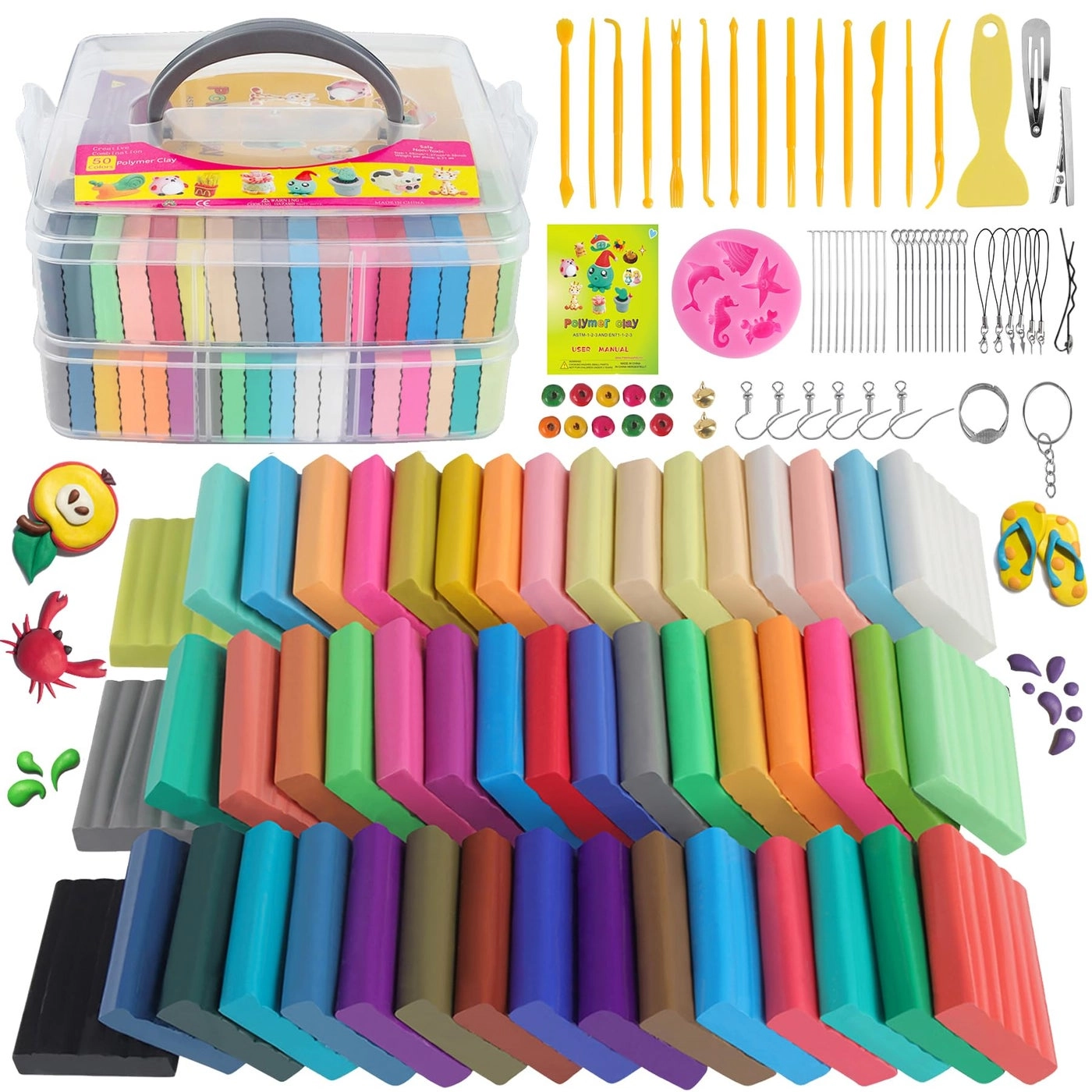 Polymer Clay Kits - polymer 1.2712 Kg