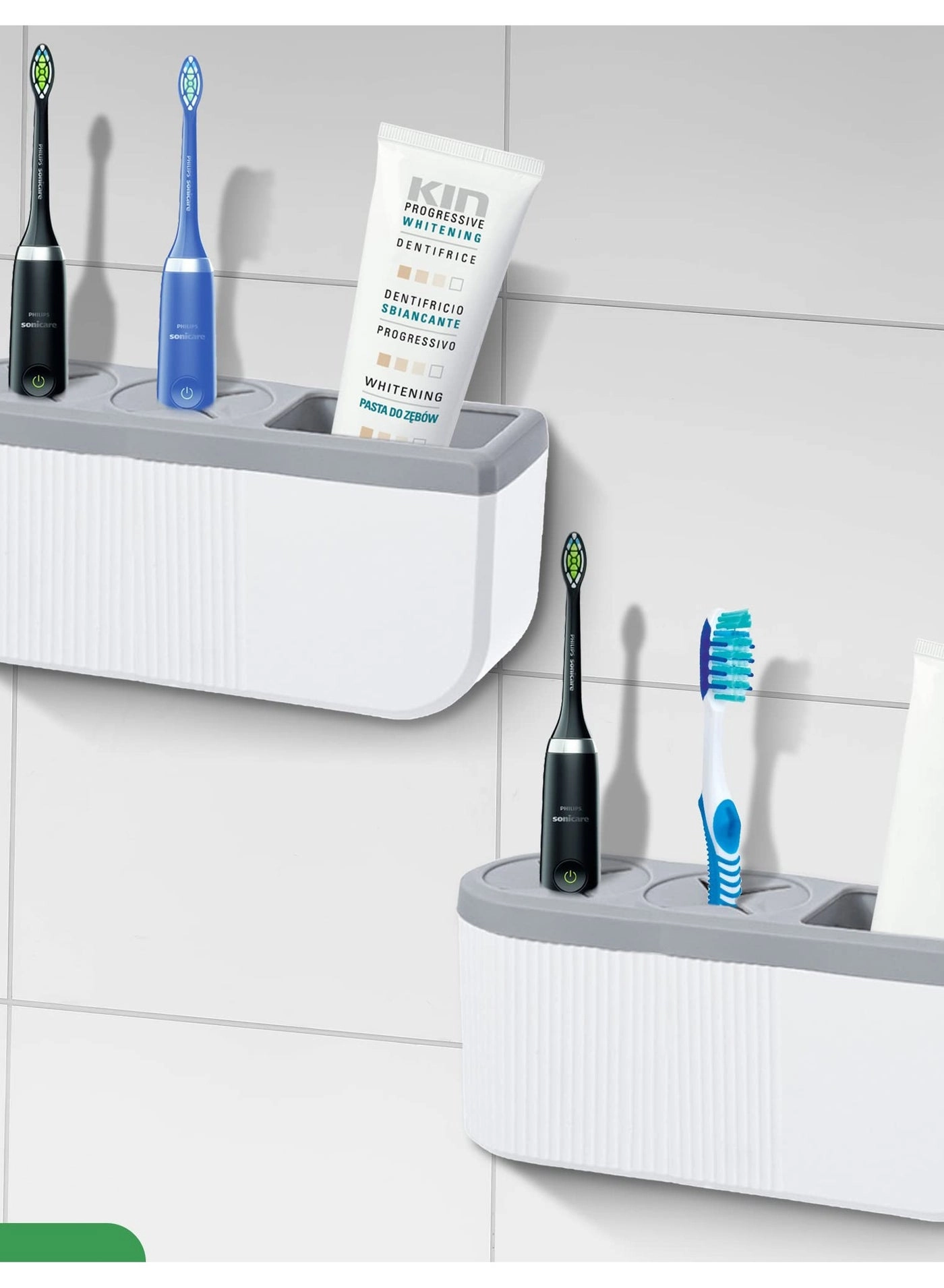 Electric Toothbrush Holder - Any toothbrush and electric toothbrush heads Wall-Mounted