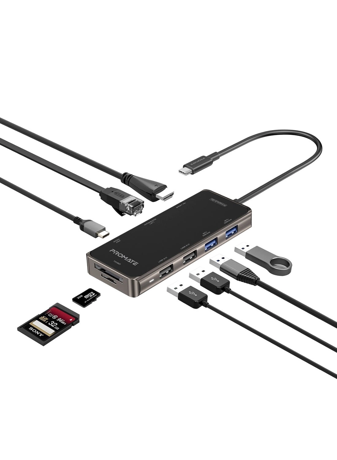 PrimeHub-Mini - 4K HDMI 100W Power Delivery 1000Mbps Ethernet