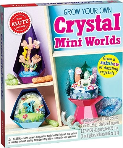 KLUTZ Grow Your Own Crystal Mini Worlds Chemistry - 38 pieces