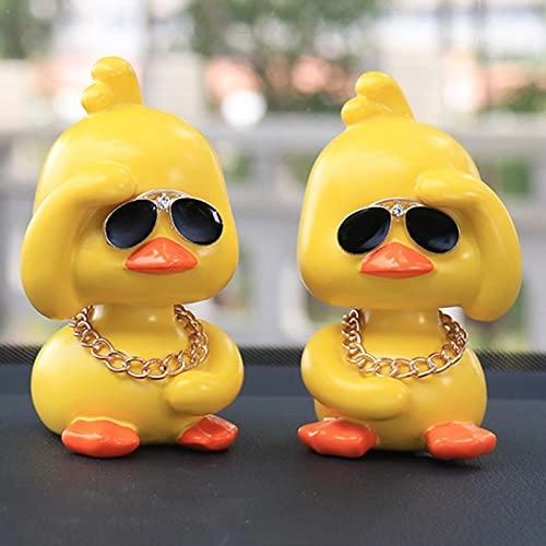 Duck Car Ornament - Shaking Head Resin