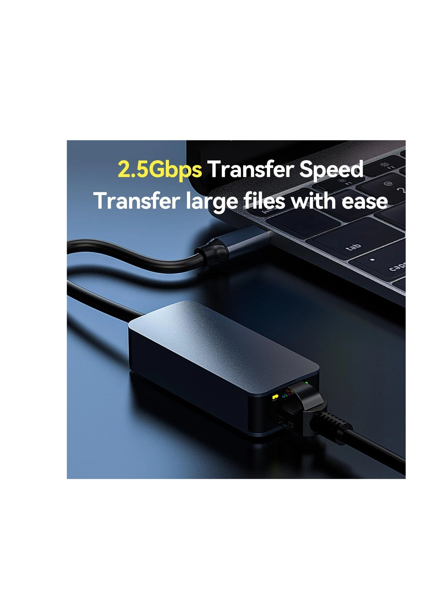 USB C to 2.5G Ethernet Adapter - USB C Wired