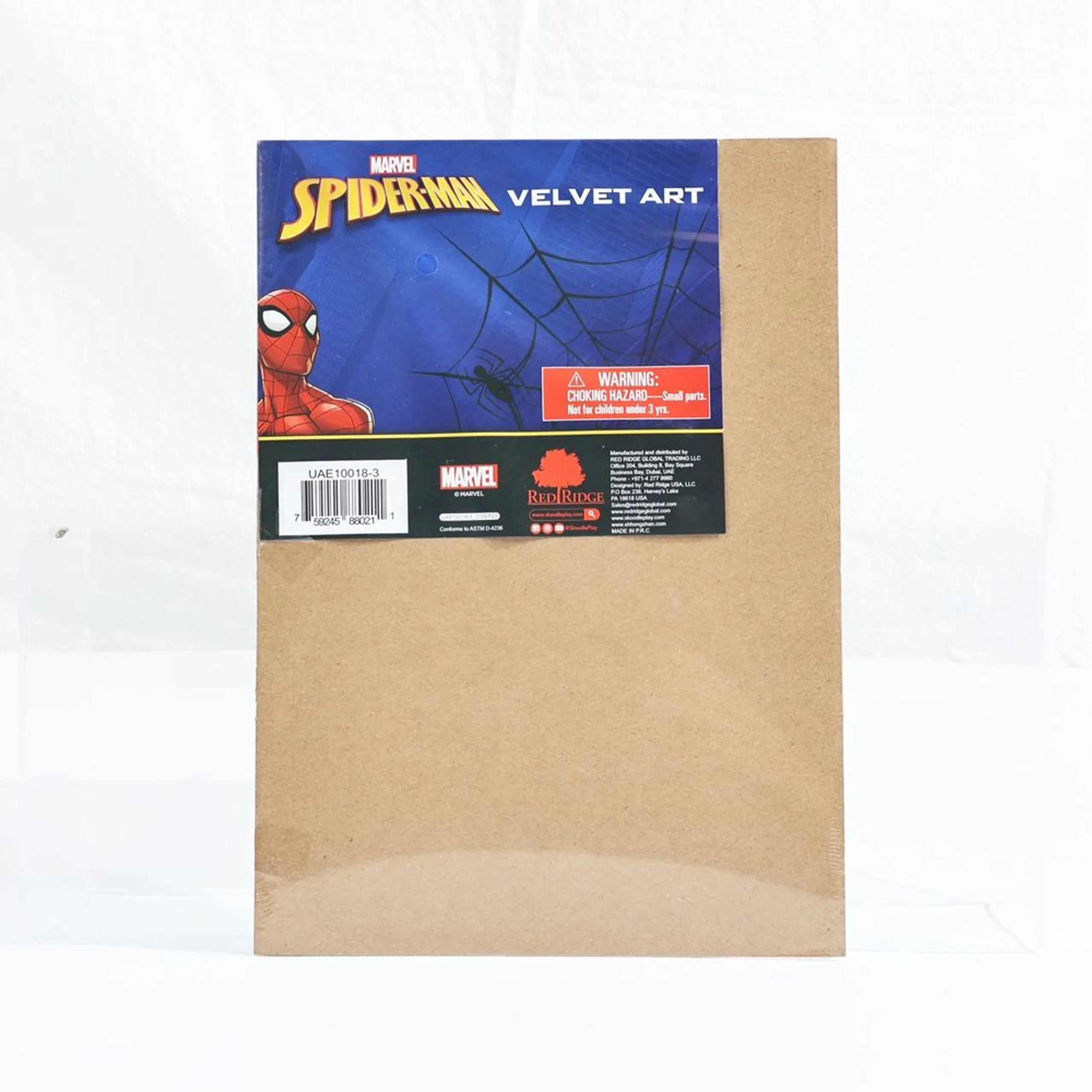 Spider Man Velvet Art - 3+ years 1 Velvet Poster & 5 Mini Markers