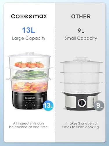 Electric Food Steamer - 13.7 Quarts