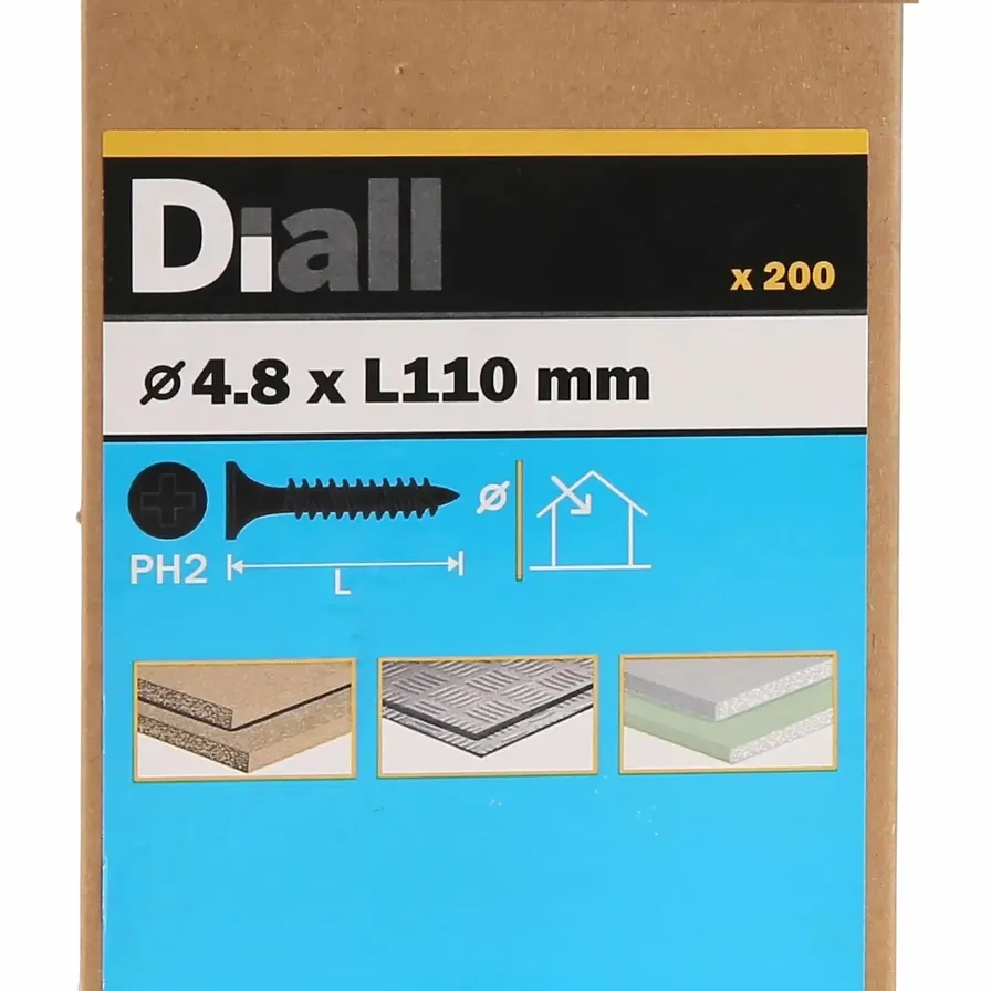 Carbon Steel Universal Screw Pack 4.8mm 110mm