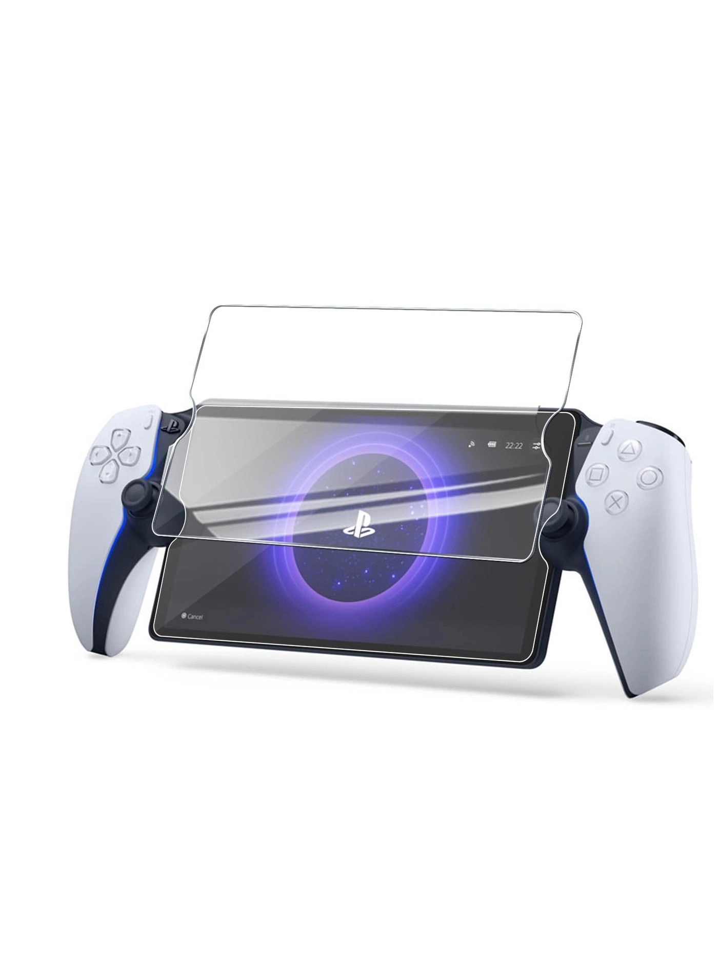 Excefore Screen Protector for Sony Playstation PS5 Portal - 2-Pack Tempered Glass Anti-Fingerprint