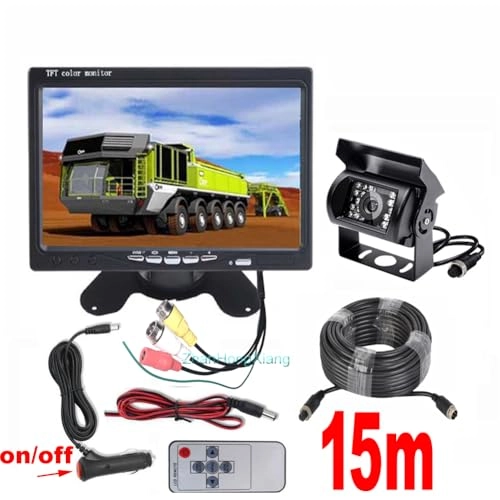 7" Rear view Monitor - 800x480 + 18 LED Reversing Camera - Night vision 4Pin