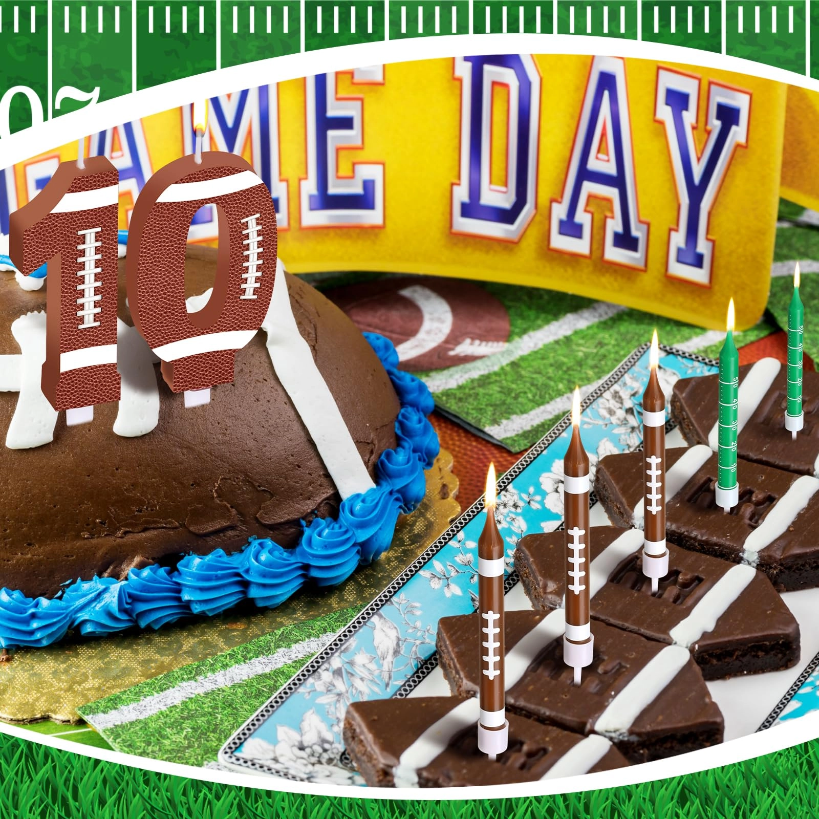11 PCS Football Birthday Candles